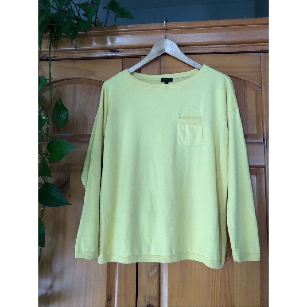 J.CREW Womens Long Sleeve Cotton-Wool Blend Teddie Sweater SZ PL - Picture 3 of 11
